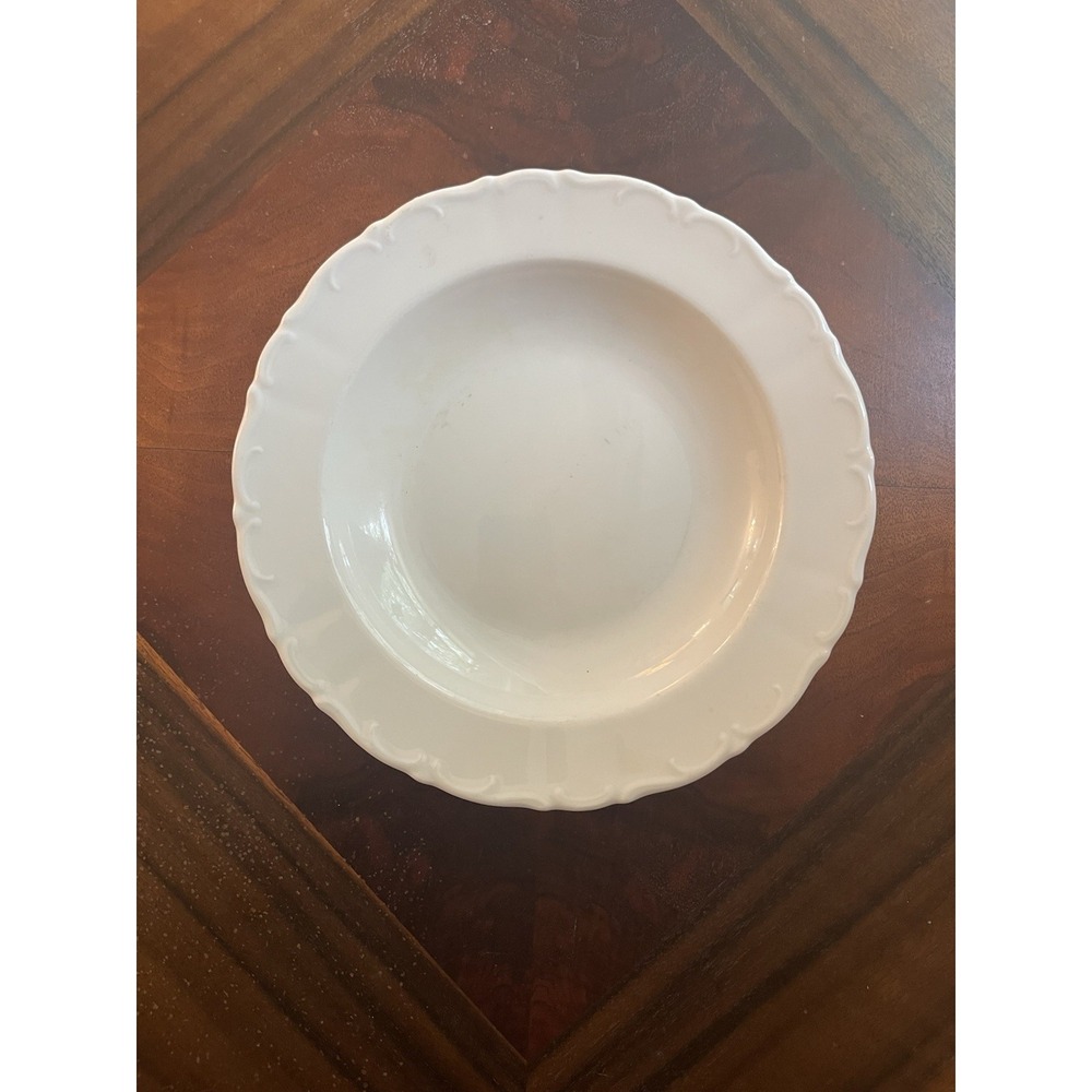 Seltmann Weiden  Theresia‎ Scroll Rimmed Soup Bowls 9 Inches Bavaria Germany